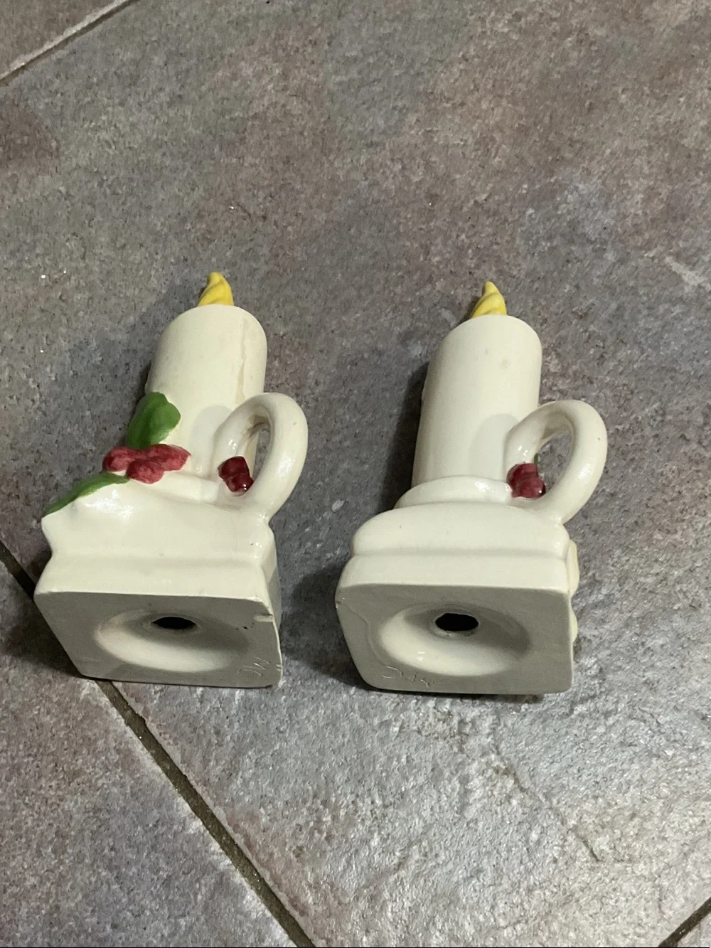 Vintage handmade salt and pepper